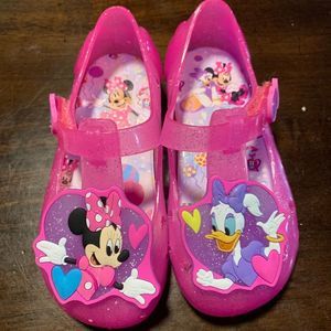 EUC Disney Minnie Jelly Shoes Size 7